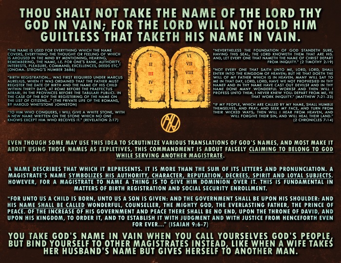 Commandment3 Name